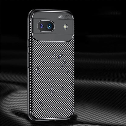 For Google Pixel 8a Case TPU Carbon Fiber Texture Shockproof Phone Cover