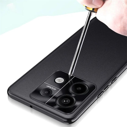 For Xiaomi Redmi Note 13 5G Case Anti-Scratch TPU+PU Leather+PC Phone Cover
