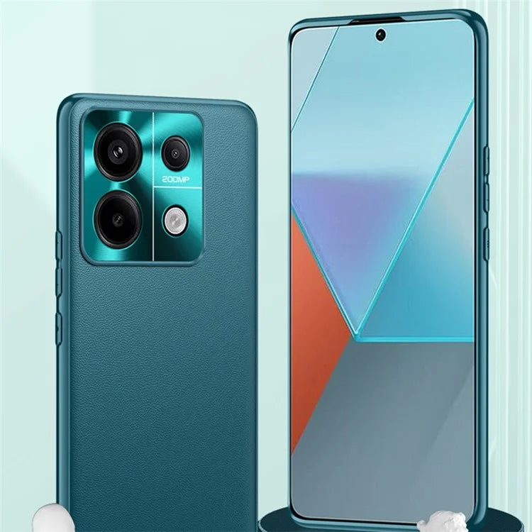 For Xiaomi Redmi Note 13 5G Case Anti-Scratch TPU+PU Leather+PC Phone Cover