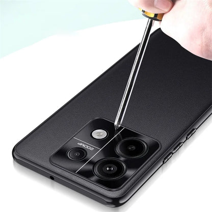 For Xiaomi Redmi Note 13 Pro 5G / Poco X6 5G Case PU Leather+TPU+PC Anti-Scratch Smart Phone Cover