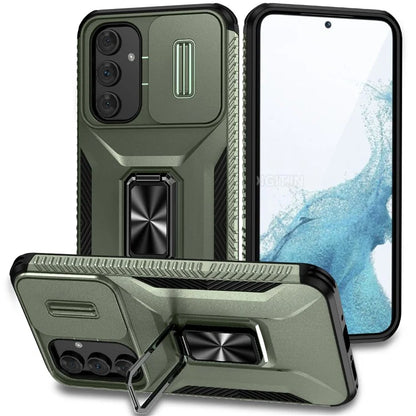 For Samsung Galaxy A54 5G Case Slide Lens Protection Phone Kickstand Cover