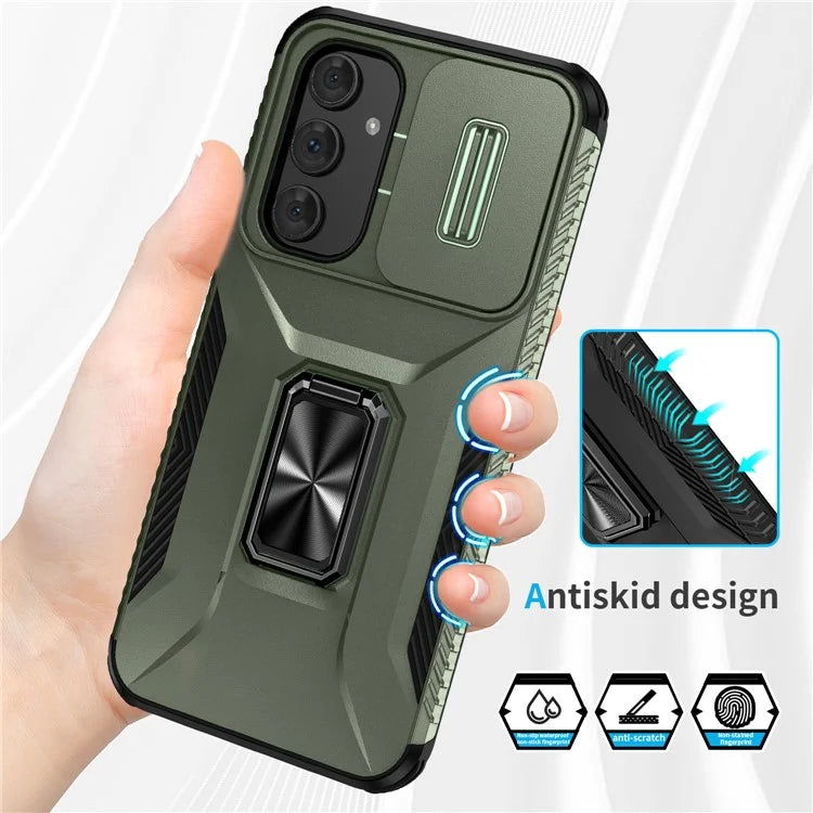 For Samsung Galaxy A54 5G Case Slide Lens Protection Phone Kickstand Cover