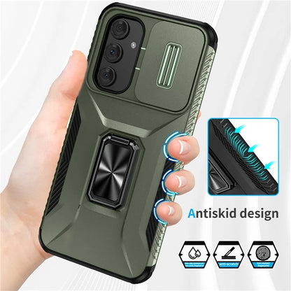 For Samsung Galaxy A54 5G Case Slide Lens Protection Phone Kickstand Cover