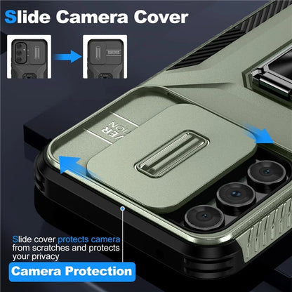 For Samsung Galaxy A54 5G Case Slide Lens Protection Phone Kickstand Cover