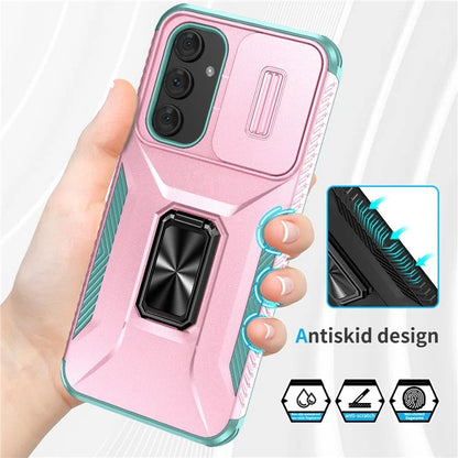 For Samsung Galaxy A54 5G Case Slide Lens Protection Phone Kickstand Cover