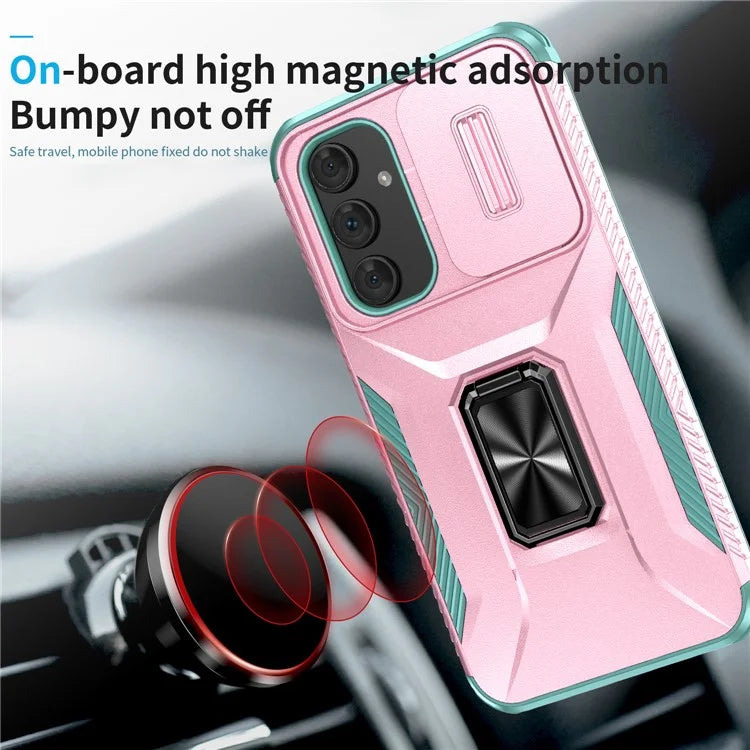 For Samsung Galaxy A54 5G Case Slide Lens Protection Phone Kickstand Cover