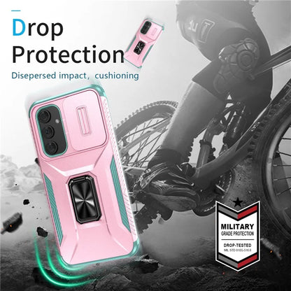 For Samsung Galaxy A54 5G Case Slide Lens Protection Phone Kickstand Cover