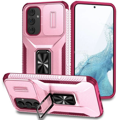 For Samsung Galaxy A54 5G Case Slide Lens Protection Phone Kickstand Cover