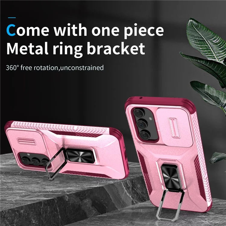 For Samsung Galaxy A54 5G Case Slide Lens Protection Phone Kickstand Cover