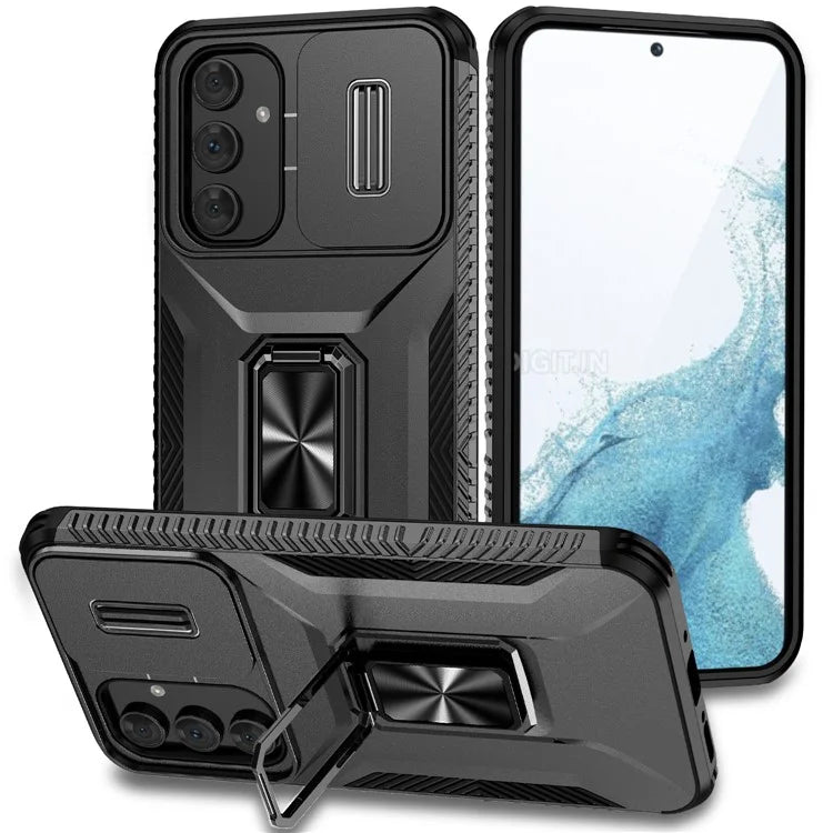 For Samsung Galaxy A54 5G Case Slide Lens Protection Phone Kickstand Cover