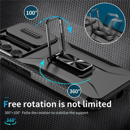 For Samsung Galaxy A54 5G Case Slide Lens Protection Phone Kickstand Cover