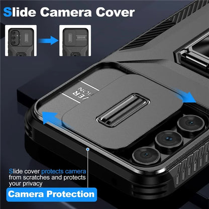 For Samsung Galaxy A54 5G Case Slide Lens Protection Phone Kickstand Cover