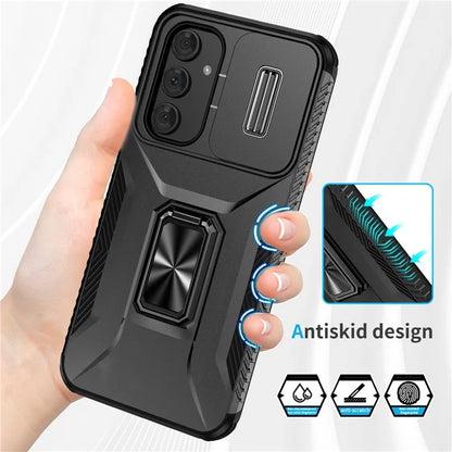 For Samsung Galaxy A54 5G Case Slide Lens Protection Phone Kickstand Cover