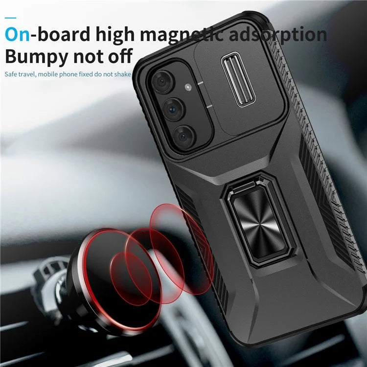 For Samsung Galaxy A54 5G Case Slide Lens Protection Phone Kickstand Cover