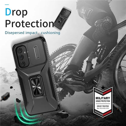 For Samsung Galaxy A54 5G Case Slide Lens Protection Phone Kickstand Cover