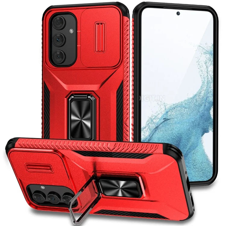 For Samsung Galaxy A54 5G Case Slide Lens Protection Phone Kickstand Cover
