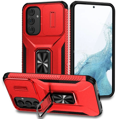 For Samsung Galaxy A54 5G Case Slide Lens Protection Phone Kickstand Cover