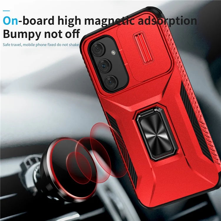 For Samsung Galaxy A54 5G Case Slide Lens Protection Phone Kickstand Cover