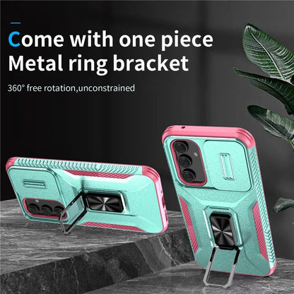 For Samsung Galaxy A54 5G Case Slide Lens Protection Phone Kickstand Cover