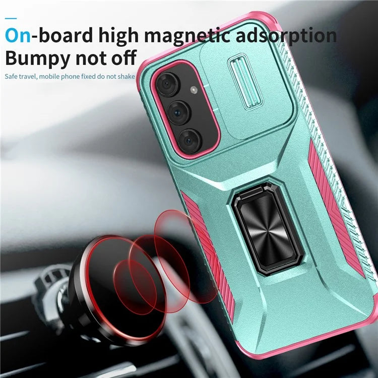 For Samsung Galaxy A54 5G Case Slide Lens Protection Phone Kickstand Cover