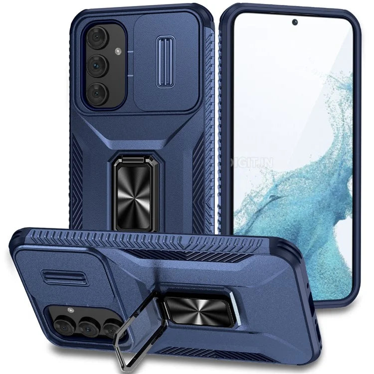 For Samsung Galaxy A54 5G Case Slide Lens Protection Phone Kickstand Cover