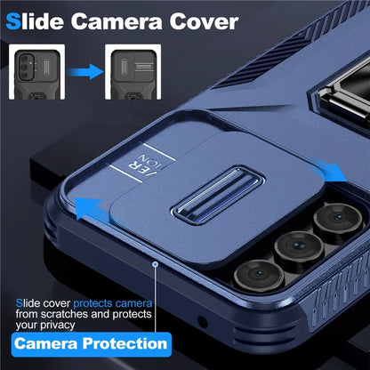 For Samsung Galaxy A54 5G Case Slide Lens Protection Phone Kickstand Cover