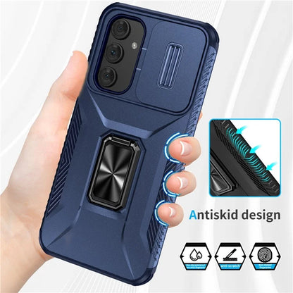 For Samsung Galaxy A54 5G Case Slide Lens Protection Phone Kickstand Cover