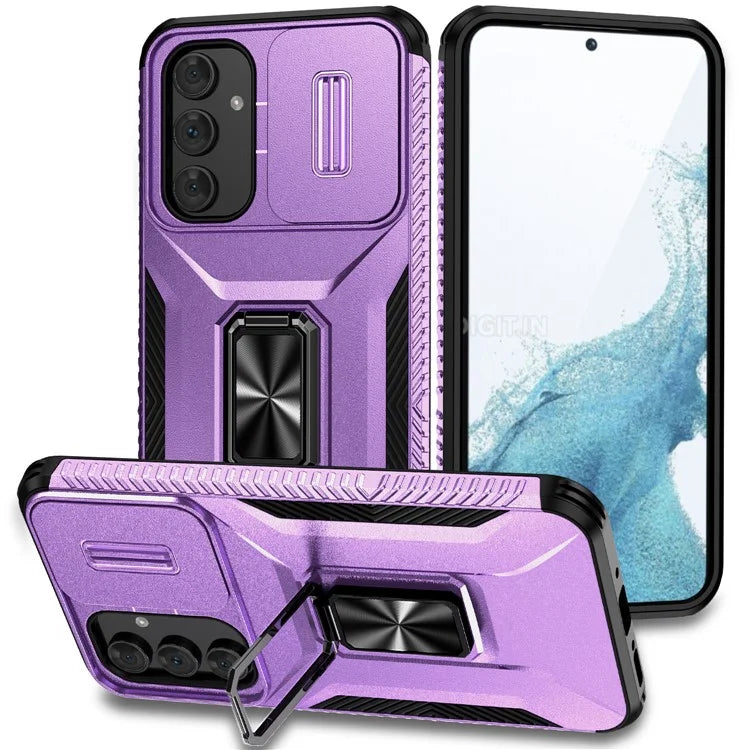 For Samsung Galaxy A54 5G Case Slide Lens Protection Phone Kickstand Cover