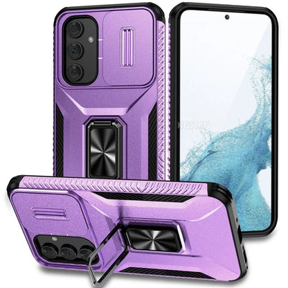 For Samsung Galaxy A54 5G Case Slide Lens Protection Phone Kickstand Cover