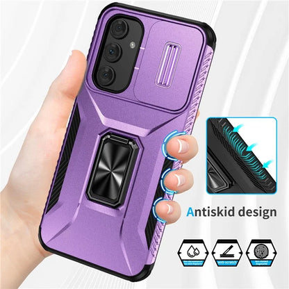 For Samsung Galaxy A54 5G Case Slide Lens Protection Phone Kickstand Cover