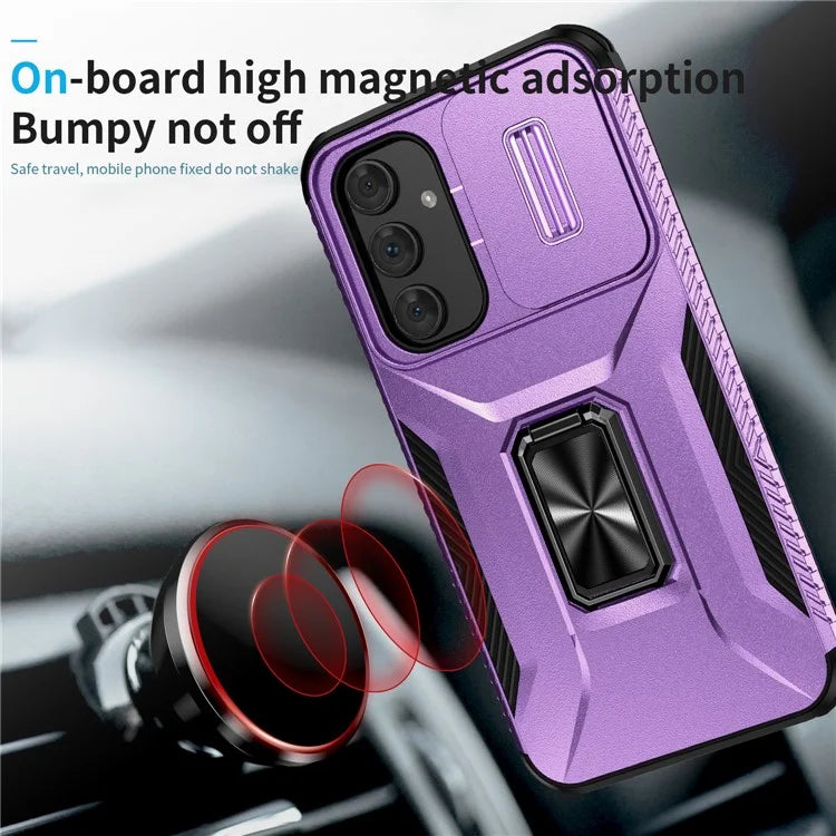 For Samsung Galaxy A54 5G Case Slide Lens Protection Phone Kickstand Cover