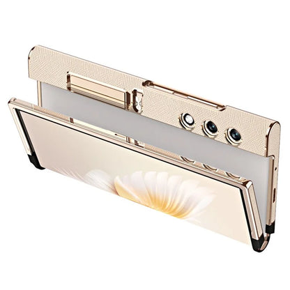 For Honor V Purse Case Kickstand Electroplating Folding Phone Frame Cover