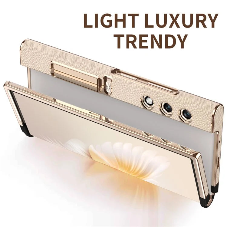 For Honor V Purse Case Kickstand Electroplating Folding Phone Frame Cover