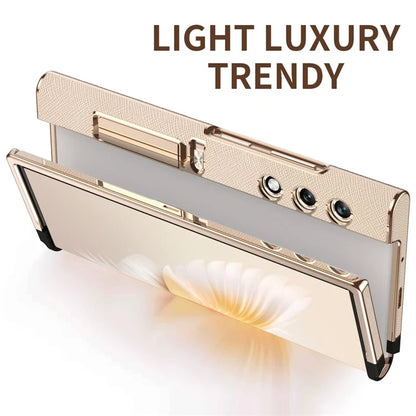 For Honor V Purse Case Kickstand Electroplating Folding Frame Phone Cover