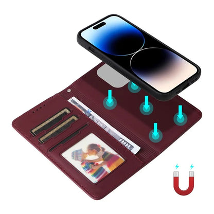 BETOPNICE 005 For iPhone 14 Pro Max Case Foldable Stand Detachable 2-in-1 Phone Leather Cover