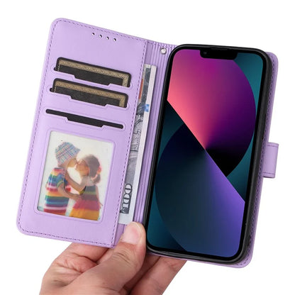 BETOPNICE 005 For iPhone 13 Case Detachable 2-in-1 Leather Cover Wallet Shell with Wrist Strap