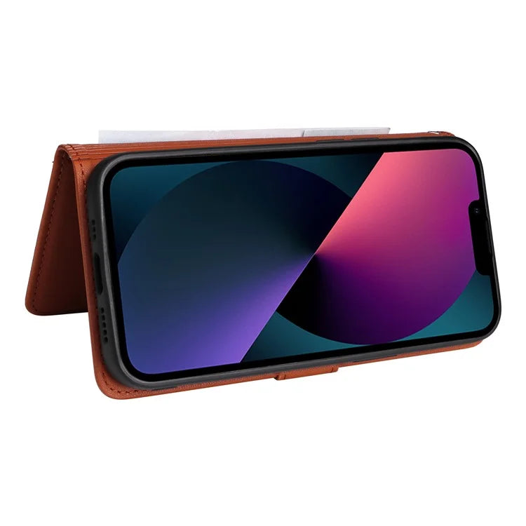 BETOPNICE 005 For iPhone 13 Case Detachable 2-in-1 Leather Cover Wallet Shell with Wrist Strap
