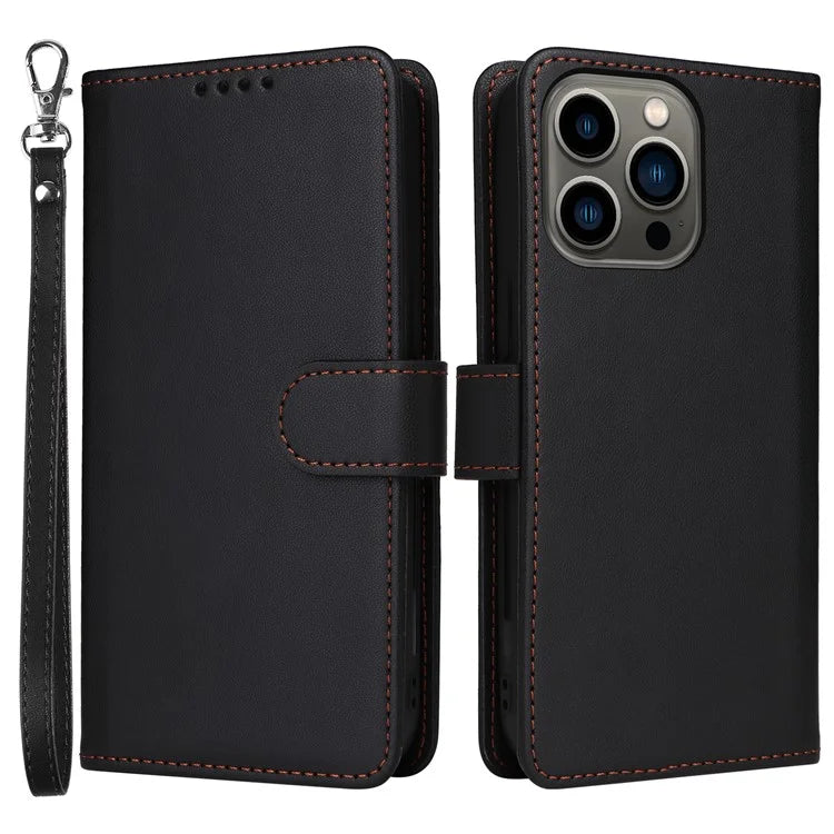 BETOPNICE 005 For iPhone 13 Pro Case Detachable 2-in-1 Leather Cover Anti-fall Wallet Shell