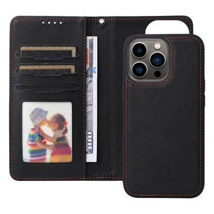 BETOPNICE 005 For iPhone 13 Pro Case Detachable 2-in-1 Leather Cover Anti-fall Wallet Shell