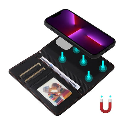 BETOPNICE 005 For iPhone 13 Pro Case Detachable 2-in-1 Leather Cover Anti-fall Wallet Shell
