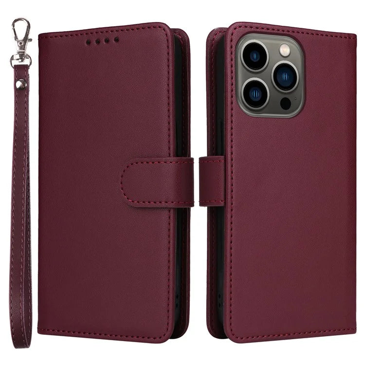 BETOPNICE 005 For iPhone 13 Pro Case Detachable 2-in-1 Leather Cover Anti-fall Wallet Shell
