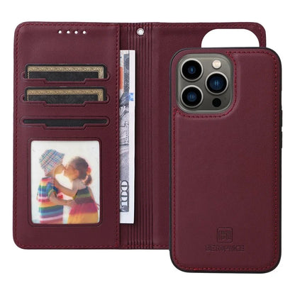BETOPNICE 005 For iPhone 13 Pro Case Detachable 2-in-1 Leather Cover Anti-fall Wallet Shell