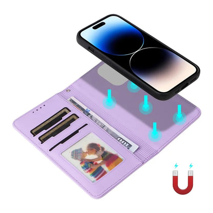 BETOPNICE 005 For iPhone 14 Pro Case Detachable 2-in-1 PU Leather Folio Flip Shell
