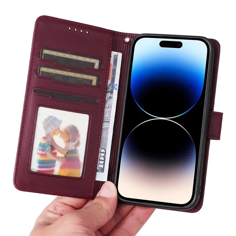 BETOPNICE 005 For iPhone 14 Pro Case Detachable 2-in-1 PU Leather Folio Flip Shell
