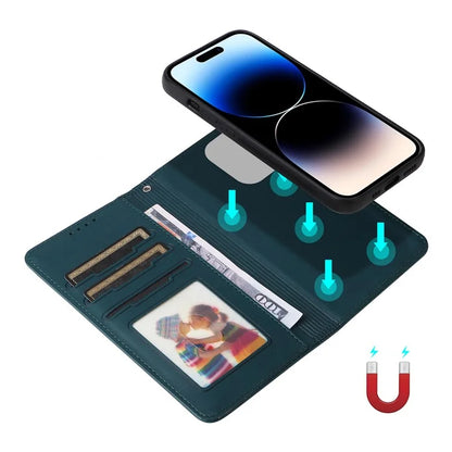 BETOPNICE 005 For iPhone 14 Pro Case Detachable 2-in-1 PU Leather Folio Flip Shell