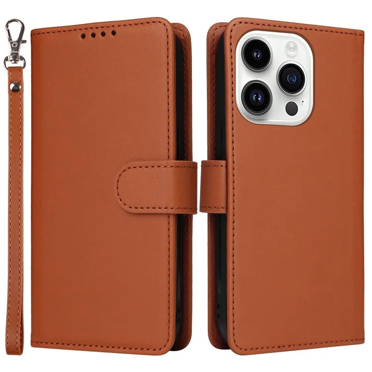 BETOPNICE 005 For iPhone 14 Pro Case Detachable 2-in-1 PU Leather Folio Flip Shell