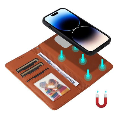 BETOPNICE 005 For iPhone 14 Pro Case Detachable 2-in-1 PU Leather Folio Flip Shell