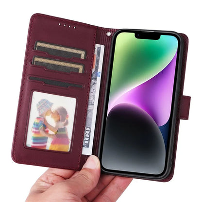 BETOPNICE 005 For iPhone 14 Plus Case Detachable 2-in-1 PU Leather Folio Flip Mobile Phone Shell