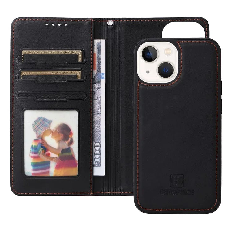 BETOPNICE 005 For iPhone 14 Plus Case Detachable 2-in-1 PU Leather Folio Flip Mobile Phone Shell