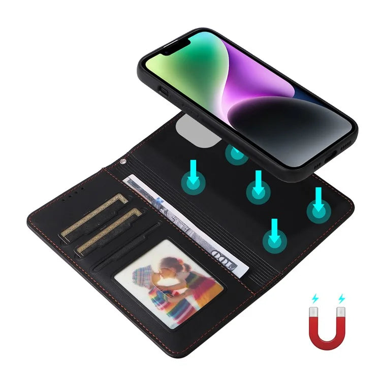 BETOPNICE 005 For iPhone 14 Plus Case Detachable 2-in-1 PU Leather Folio Flip Mobile Phone Shell